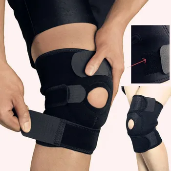 1 / 2 елемента Налокотник, Наколенник, който Поддържа ръкав, Регулируем Стабилизатор на отворена капачката на коляното, Защитно фолио за артрит, Скъсване на менискуса