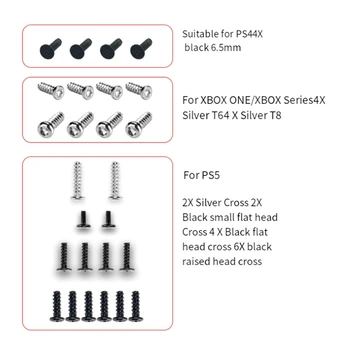 1 Комплект Сменяеми аксесоари За PS4 PS5 ONE Series X S Ремонт и дръжки на крестообразным набор от винтове T6T8 Инструмент за ремонт на дръжките