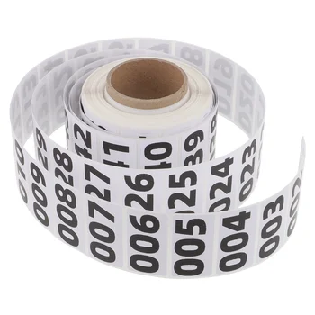 1 Ролка многофункционални етикети с номера, практични етикети за склад с номера