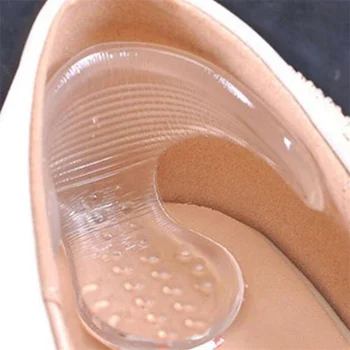 1 Чифт Нови Силиконови Подкладок за Задната част на Петата Т-образна форма, антифрикционные Гел Възглавници, Стелки за Високи Танцови Обувки, Щипки за Обувки