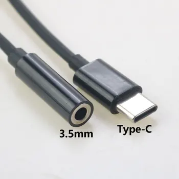 1 бр. адаптер за слушалки Type-c, кабел TYPE-C от мъжете до 3,5 мм, женски кабел за аудиочастоты, адаптер за мобилен телефон, кабел-адаптер