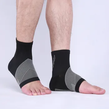 1 чифт Спортни Компрессионных Чорапи За Защита на Глезените, Поддръжка на Петата, Калъф За Ръкавите На глезена, Удобни Чорапи За Усвояване на Пот За Мъже И Жени