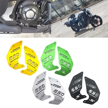 1 чифт страничния капак на двигателя на мотоциклет за ВУЛКАН S650 2015-2020, алуминиева външна декорация, модифицирани аксесоари H9EE