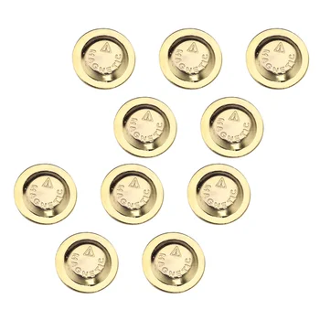 10 Двойки магнитни скоби-застежек, Лични икони, Бутони, лични икони кръгла Метална тока с магнитна закопчалка