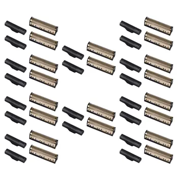 10 комплекти ножове за рязане Kemei Km-1102, части за електрически самобръсначки, Чисто злато,