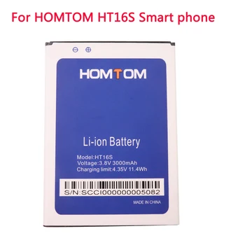 100% Нова Оригинална Батерия HT16S за телефон HOMTOM HT16S, Сменяеми литиево-йонна Батерия с капацитет 3000 mah, Батерии за смартфони