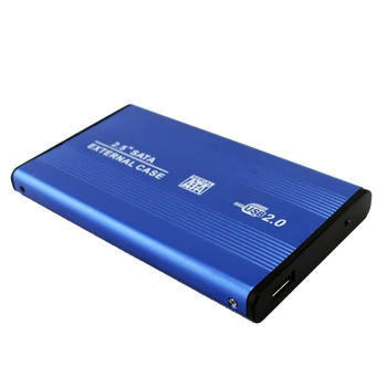 2,5-инчов USB 2.0 SATA Външния мобилен твърд диск, кутия Корпус от алуминиева сплав
