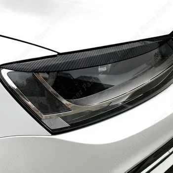 2 Бр. За VW Jetta MK6 Sagitar NCS 2010-2018 Предната светлината на Прожекторите, Тампон За Вежди, Автомобилни Стикери 2017-2021, Черен гланц ABS