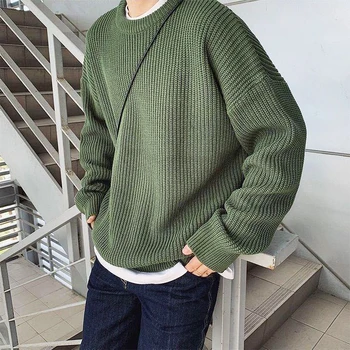2023 Вълнени пуловери, Зимните Модни Възли, Пуловери Есен Нова Открит Мъжки Пуловер Унисекс, однотонная мъжки Марка дрехи