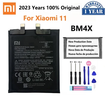2023 Година 100% Оригинален Xiao Mi BM4X 4710 ма Сменяеми батерии За Xiaomi 11 Xiaomi11 Mi11 Батерии за телефони Bateria