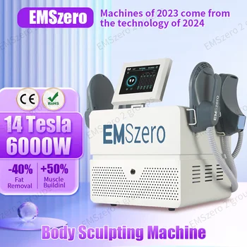 2023 Електромагнитен Миостимулятор EMSzero НЕО Извайвам За Отслабване Slim 14 Тесла 6000 W Hi-emt Body Sculpt Machine 4 Дръжки