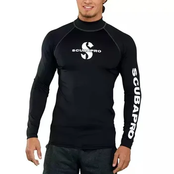 2023 Мъжка тениска Rashguard за сърфиране с дълъг ръкав и защита от uv, Облегающая риза за сърфиране, Гмуркане, Гмуркане, Защита от проблеми, акне, Спортно облекло
