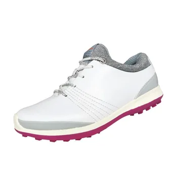 2023 Нова дамски обувки за голф, кожа водоустойчив спортни обувки, Дамски нескользящая тренировочная Дамски обувки за голф, Луксозни маркови дамски маратонки за голф