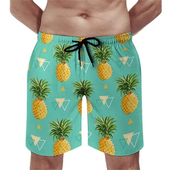 2023 Топене Мъжки Ежедневни Хавайски Плажни Шорти С 3D Принтом Плодове Плажни Шорти Бански homme ropa hombre Летни Стръмни Ледени Шорти