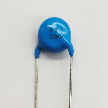 20PCS висока честота на синьо керамични чип-конденсатор20 кВ 471 До 470 pf Fвысоковольтный източник на захранване керамичен кондензатор диэлектрический