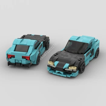 258 БР. MOC Speed Champions Formula E Състезателна Модел на спортен автомобил градивните елементи на Технологични Тухли Креативна Монтаж на Детски Играчки, Подаръци
