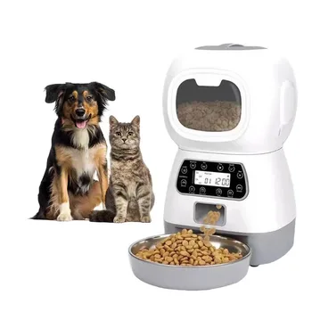 3,5-литров Автоматично Опаковка храна за котки Smart APP Пиенето за домашни любимци Купа от неръждаема стомана за кучета и котки с рекордно време на хранене