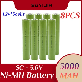 3,6 В 3 Клетки 3000 mah SC Сменяеми Ni-MH Батерия за Самостоятелно инсталиране Электродрели, Винтоверти, електрически инструменти със Заваръчни первази