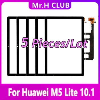 5 Бр./Лот Сензорен екран За Huawei MediaPad M5 Lite от 10.1 LTE 10 BAH2-L09 BAH2-W19 Смяна на Предно стъкло със сензорен екран