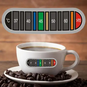 5 бр. Здрави термометри с променящите се цвят, без мирис, быстроизмеряемые Етикети с индикатор на температурата на кафето