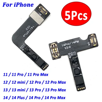 5 бр. ， Нова протестированная такса за ремонт на батерията GD, резервни части за външния flex кабел за iPhone 11 Pro Max 12 13 Mini Plus 14