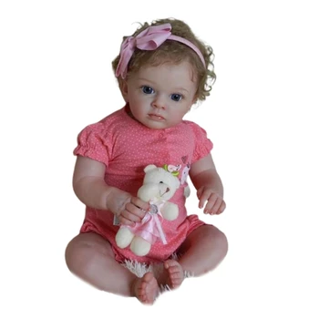 58 см реалистичен сладко бебе за кукли с корени коса Toy Co