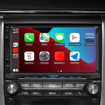 7-Инчов Авто радио приемник, съвместим с Bluetooth, Apple Carplay Android, Автоматично Мултимедиен плеър Mirrorlink, Преносим Кола Стерео HD FM-приемник