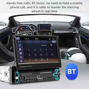 7-Инчов Автомобилното радио, съвместимо с Bluetooth, Безжичен мултимедиен плеър Carplay Android Auto Mirrorlink FM-радио, камера за обратно виждане FM AM