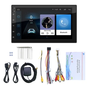 7-Инчов авто радио Android 10.1, Мултимедиен Плейър, Wifi, Gps, Автостерео, Двойна Автомобилна стерео уредба 2 Din, USB fm радио