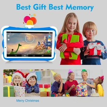 7-инчов детски таблет, четырехъядерная система Android 5, 1G + 8G WiFi, Bluetooth, инсталиран образователно софтуер, SIM, 3G Предизвикателство PC