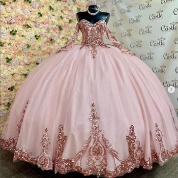 Ashely Alsa Коралово-розови Буйни рокли с аппликацией за рожден Ден, Абитуриентски бал, Бална рокля, Vestido De 15 Anos, дрехи за момичета, на Бала