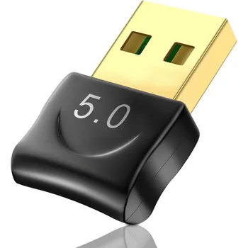 Bluetooth Адаптер 5.0 За PC USB-приемник, Bluetooth донгъл за Безжичен трансфер на Данни, съвместим с Стереонаушниками За настолни компютри Windows