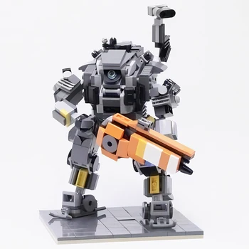 BuildMoc Scorch Титан и Титанов йонен клас от Titanfall Модел робот Mecha Костюм Строителни Блокове направи си САМ Играчка За деца Коледни Подаръци