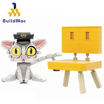 Buildmoc Munakata Стол 119 бр., тухли, аниме, Котки Дайдзин, на модела комплекти, Мультяшные фигурки, Градивни елементи, тухлени играчки за деца, подаръци