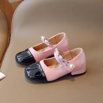 COZULMA/Пролетно ежедневни Дишащи обувки за момичета, Модни Елегантни обувки с перли в стил мозайка за момичета, Размер 27-36