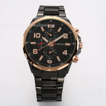 Curren най-Добрите марки Луксозни часовници Кварцови часовници, Мъжки спортни часовници Военни армейските мъжки часовник Curren Relogio Мъжки