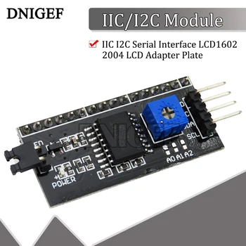 DNIGEF IIC I2C Сериен Интерфейс LCD1602 2004 LCD преходна Плоча за Модул Arduno LCD Converter Adapter PCF8574 IIC I2C