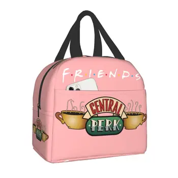 Fiambrera clásica Central Perk Friends para mujer y niño, bolsa de almuerzo против aislamiento, enfriador, trabajo escolar, Picnic,