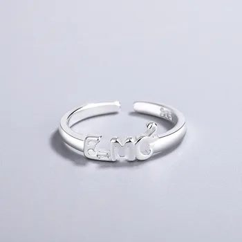 FoYuan, Японски-Корейското пръстен с букви, Модно Малко Свеж Женски пръстен в стръмен стил, Темперамент, индивидуалност