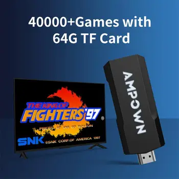 GD20 4K Игра Stick Видеоигровая Конзола 2.4 G wireless Controller CPU Aigame 905M 60 кадъра в секунда 40 + Емулатори за Класически Ретро Конзола