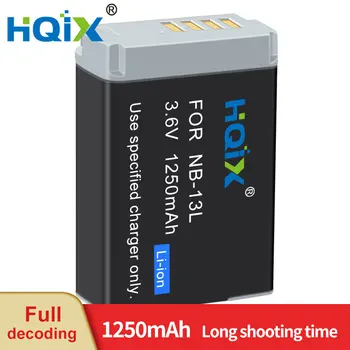 HQIX за Canon PowerShot G1 X Mark III GX5 G5X Mark II G7 X Mark III SX740 GX9 SX620 SX730 SX720 Помещение NB-13L Зарядно Устройство Батерия