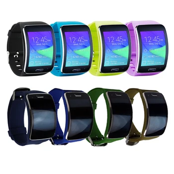Honecumi Каишка За Samsung Galaxy Gear 'S R750 Смарт часовници Взаимозаменяеми Гривна За Galaxy Gear' S R750 Каишка За Часовник Аксесоар