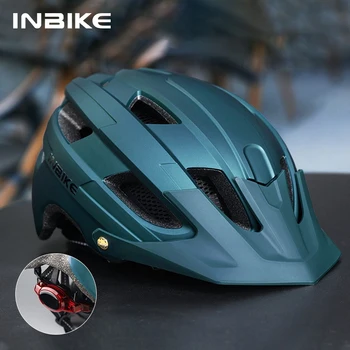 INBIKE Велосипеден каска за езда с USB перезаряжаемым led фенер Планински пътен Велосипеден шлем за Мъже И жени МТБ Велосипедни Аксесоари