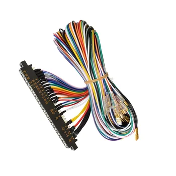 Jamma 28-пинов кабел harness тел бутон на джойстика, жак за видео игри, кутия за аркадни игри аркадна игра (4,8 контакт)