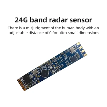 LD2410B високо-чувствителен, Интелигентен радарный модул за определяне на статута на човешкото присъствие честота 24 Ghz Поддържа GPIO и UART Аут САМ Module