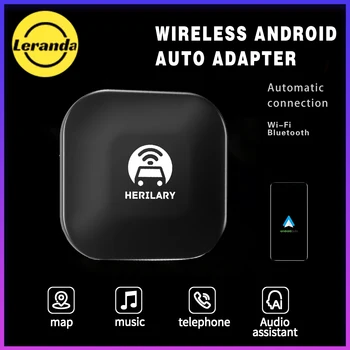 Leranda C1/C6 Безжичен Android Auto/Carplay AI Box Адаптер Автомобилен Ключ Автомобилен Мултимедиен плеър Bluetooth Автоматично свързване