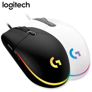Logitech G102 Ергономична детска мишката второ поколение, 6-жичен бутон детска мишка с резолюция от 8000 точки на инч, игра на мишката с RGB подсветка, подходяща за PC