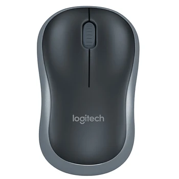 Logitech Original M186 Оптична Ергономична безжична мишка с 2.4 Ghz, 3 бутона, 1000 dpi, Мишка за преносим КОМПЮТЪР, мишка за Компютър