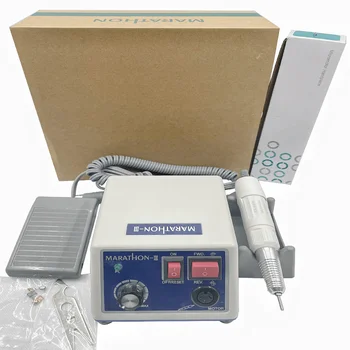 MARATHON N3 SDE H20N 30000 об/мин, Маникюр, машина, Комплект за електрически тренировки за нокти, пила за полиране, Зъболекарски инструмент за дизайн на ноктите