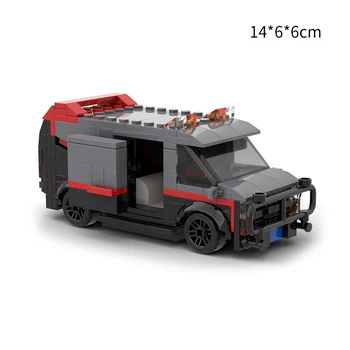 MOC Набор от градивни елементи за мини-превозни средства, модел на полицейска кола, класическа състезателна модел, Тухлена подарък на момчето за рожден Ден, детски играчки